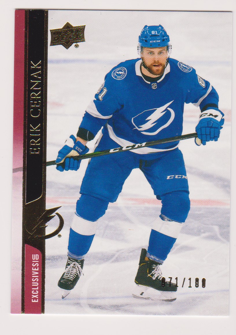 2020-21 Upper Deck Exclusives #623 Erik Cernak 71/100 (image for) 2020-21 Upper Deck Exclusives #623 Erik Cernak 71/100